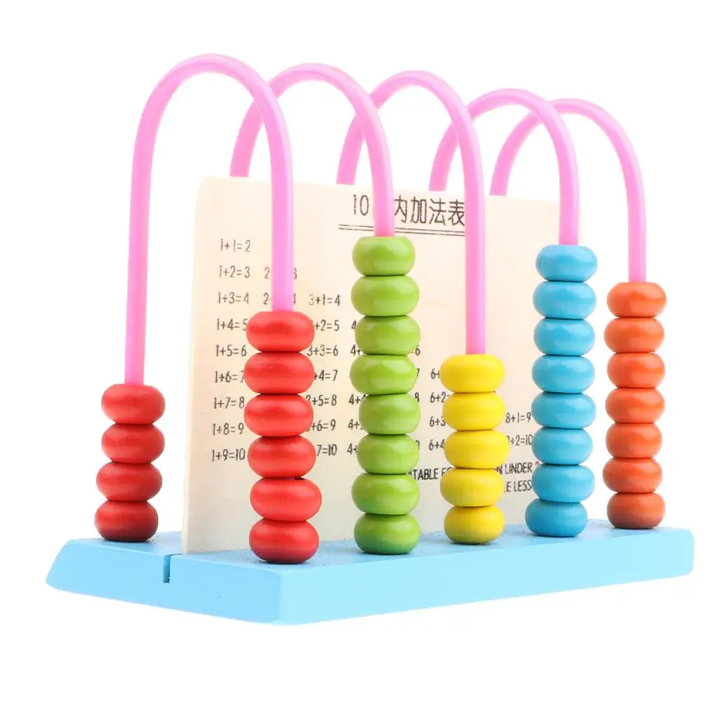 Wooden Calculation Numbers Mathematics Counting Learning Abacus Toy