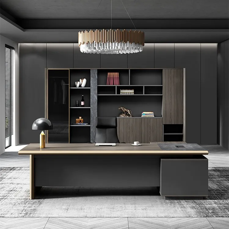 Office Boss Simple Modern Classroom Desk President Manager Office Desk and Chair
