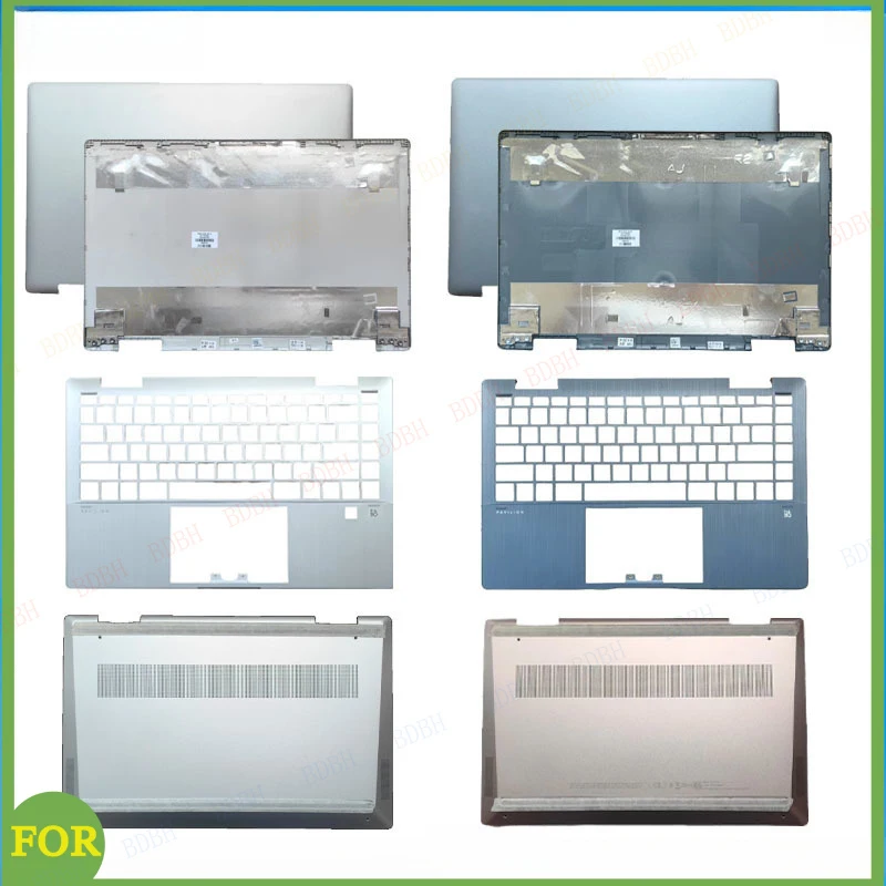 

Новый корпус для ноутбука Pavilion X360 2-в-1 14-EK TPN-W155: задняя крышка LCD, верхняя и нижняя части корпуса, палмрест, серебристо-синий