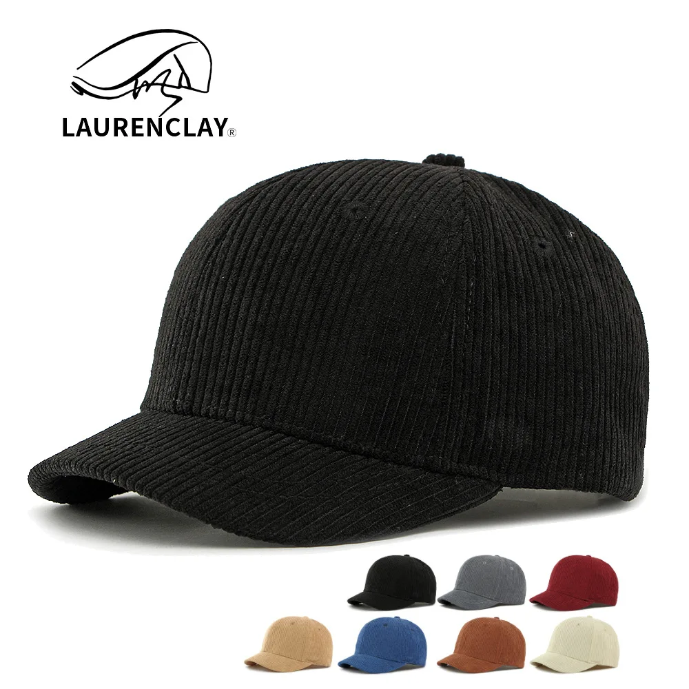 

Plain Short-brim Hat Men's Baseball Cap Hard-top Corduroy Peaked Cap Women's Outdoor Sun Protection Hat Trendy