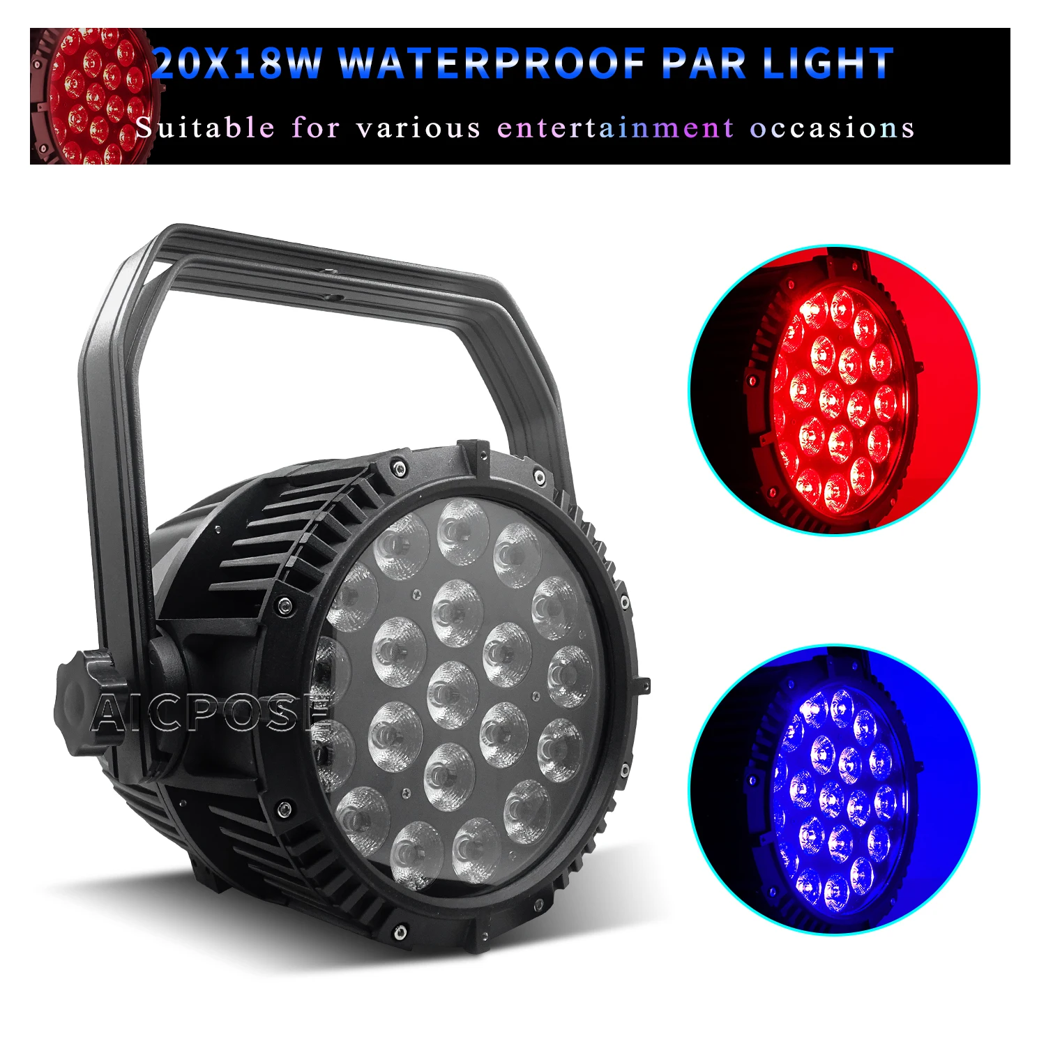 

20x12W RGBW/20x18W RGBWA + UV 6 в 1 светодиодный Par Светильник IP65 светильник DMX512 Control DJ Disco Outdoor светильник