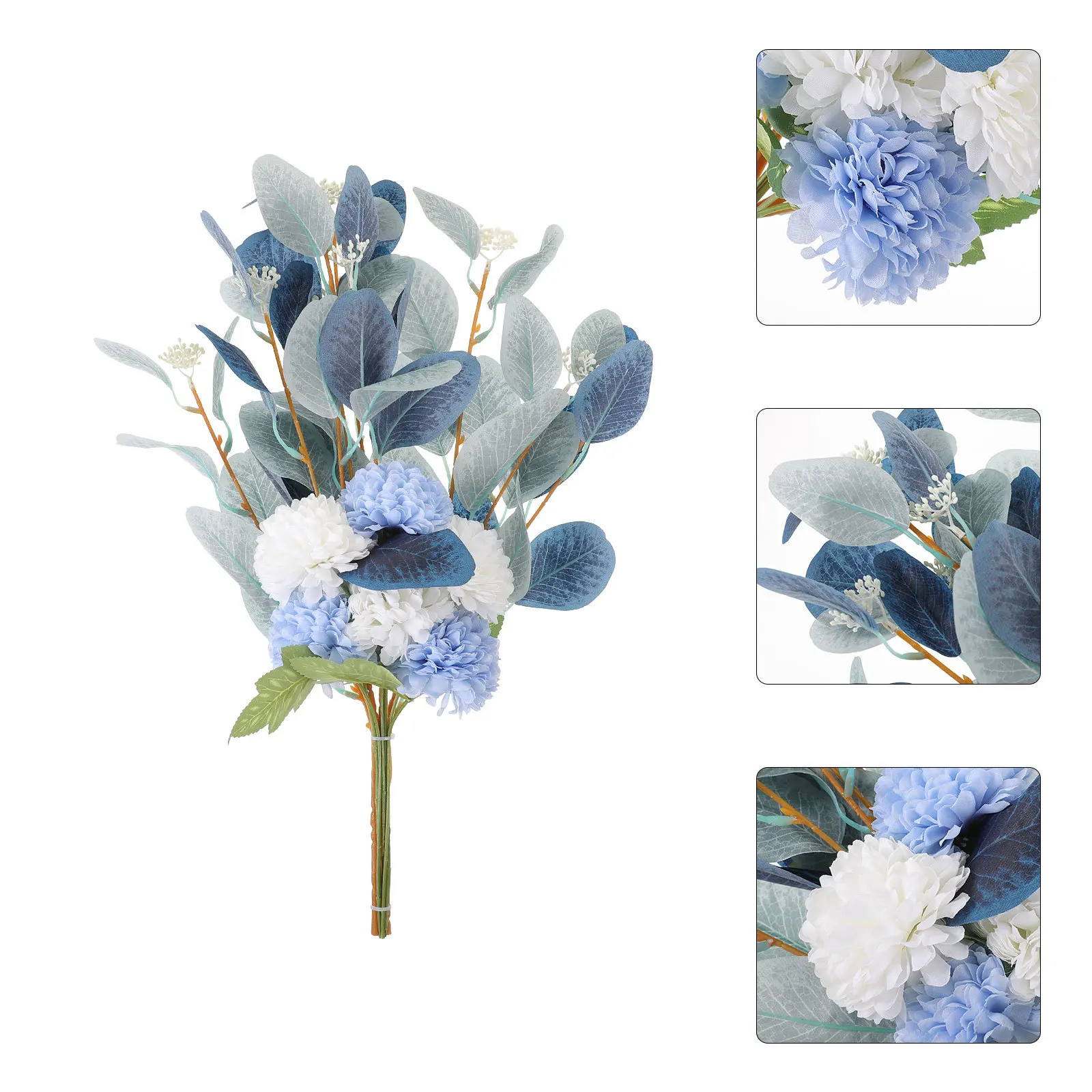 

Simulation Flower Bouquet Decoration Fake Hydrangea Prop for Wedding Home Party Artificial Flower Arrangement Bouquets
