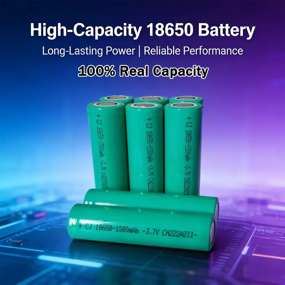 

Оригинальная литий-ионная аккумуляторная батарея CJ 18650, 1.5A, 1500 мАч, реальная емкость, для электроинструментов и фонариков.