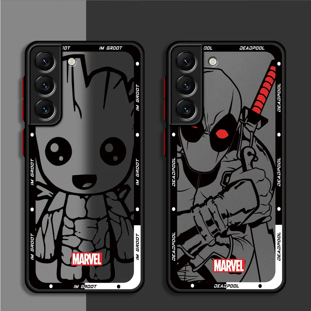 Spider Iron Man Venom Deadpool Phone Case for Samsung Galaxy A24 A53 A54 A34 A72 A22 A14 A13 A32 A52 5G A33 A73 A23 Soft Cover