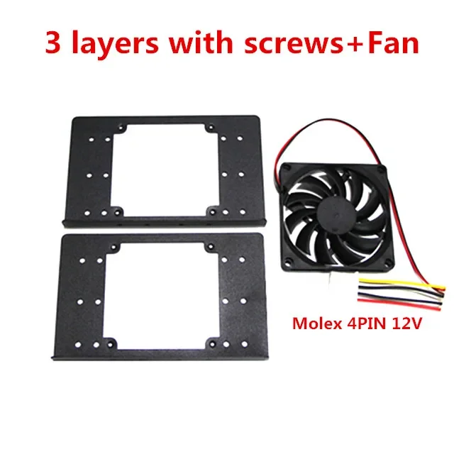 Aluminum 3.5 Inch Hard Disk Bracket Desktop Computer Case Mechanical HDD Expansion Double layer Support 2/3 layers Holder