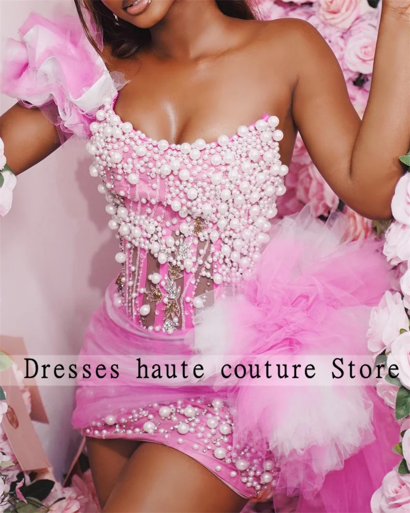 Aso Ebi Pink Tulle … - image