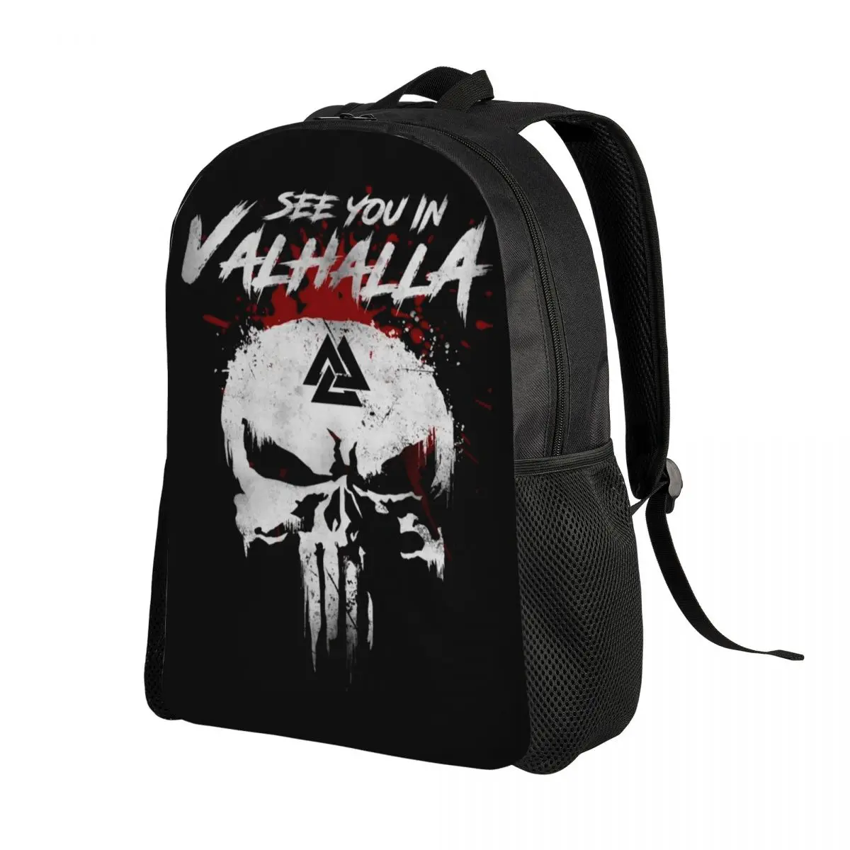 Personalized Viking God Vahalla Backpacks Women Men Basic Bookbag for College School Bags