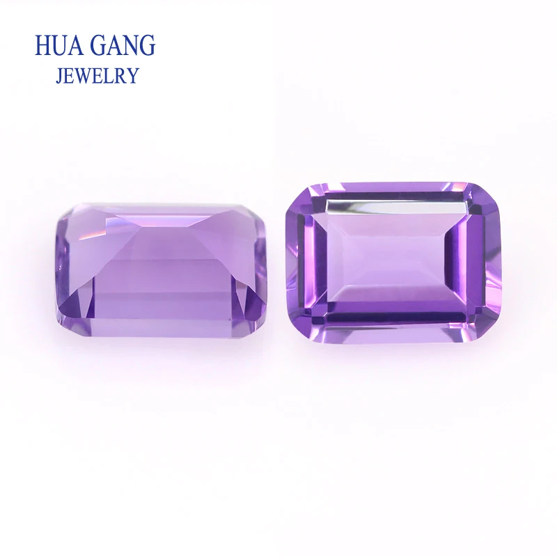 Synthetic crystal amethyst  Blue yellow green color Loose Gemstone Oval pear Emerald cut Shape For DIY Jewelry Making