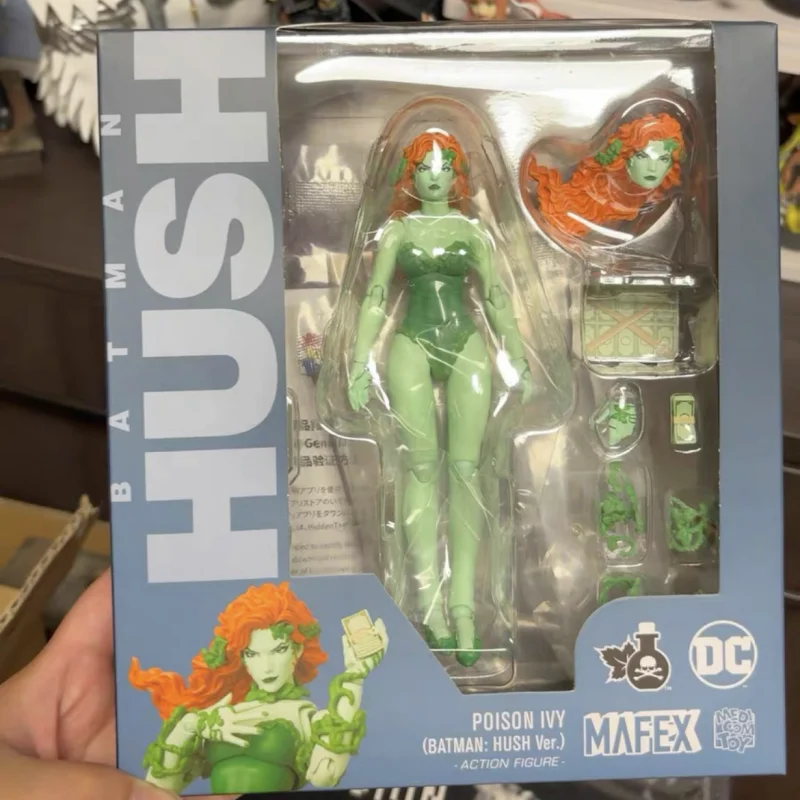 1/12 Original 6 Inches Mafex Batman Hush Poison Ivy Poison Ivy Female Action Figure Model Toy Collect Desktop Ornaments Gifts