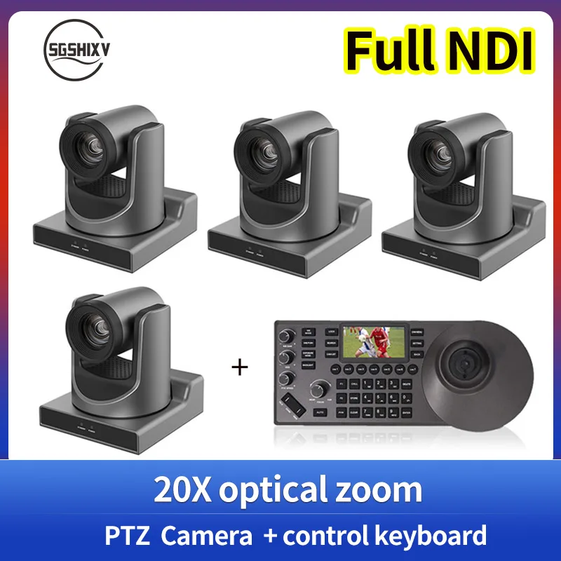 

ai tracking ptz camera 1080P 60fps 20x optical zoom (1-4 units)+PTZ camera controller (1 unit)