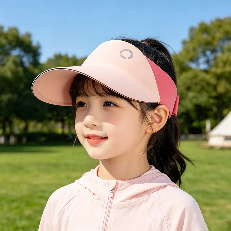 

Adjustable Kids UV Protection Sun Visor Lightweight Quick-Dry Breathable Cap with Elastic Strap for Sports And Outdoor Activitie