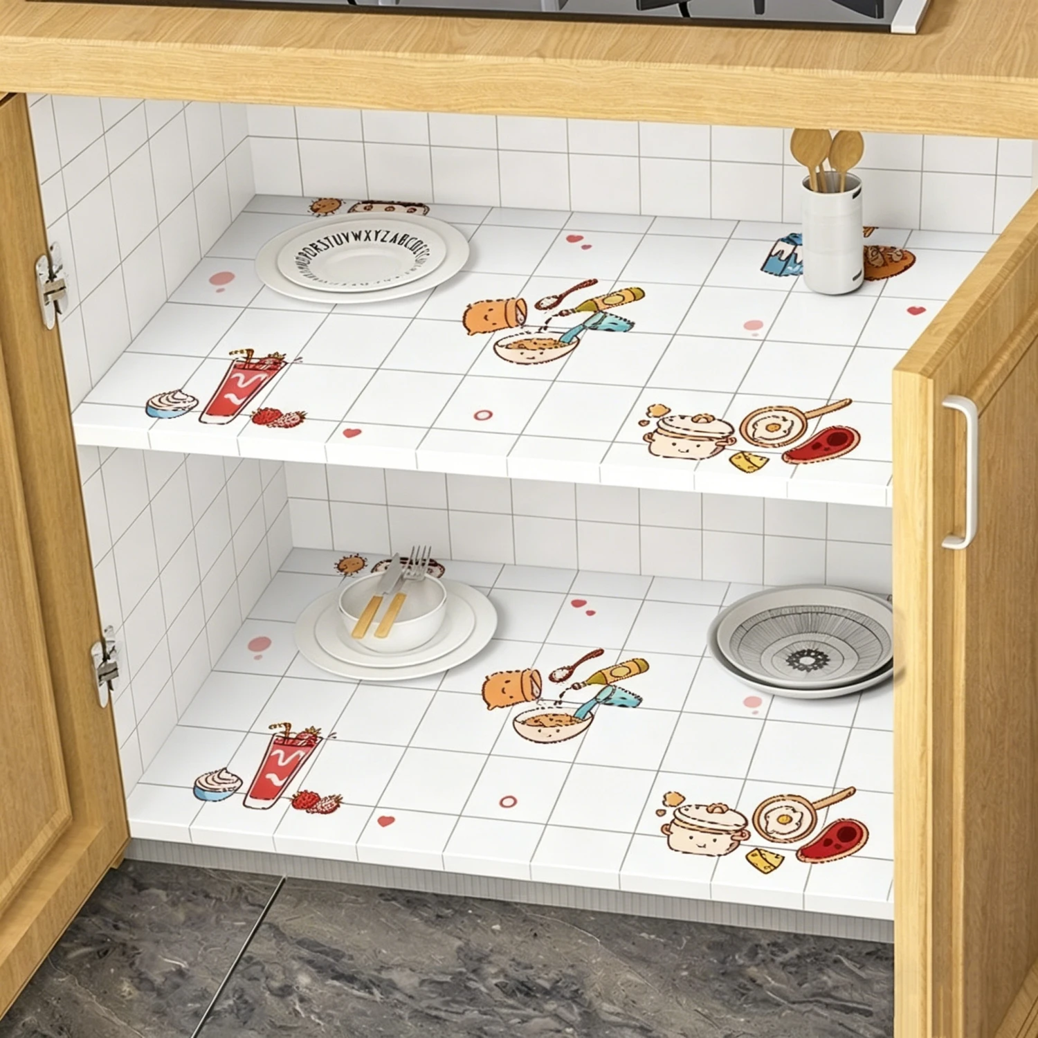 40/55cm Width Self-adhesive Decor Moisture-proof and Waterproof PVC Marble Wallpaper Bathroom Cabinet Countertop Wall Sticker