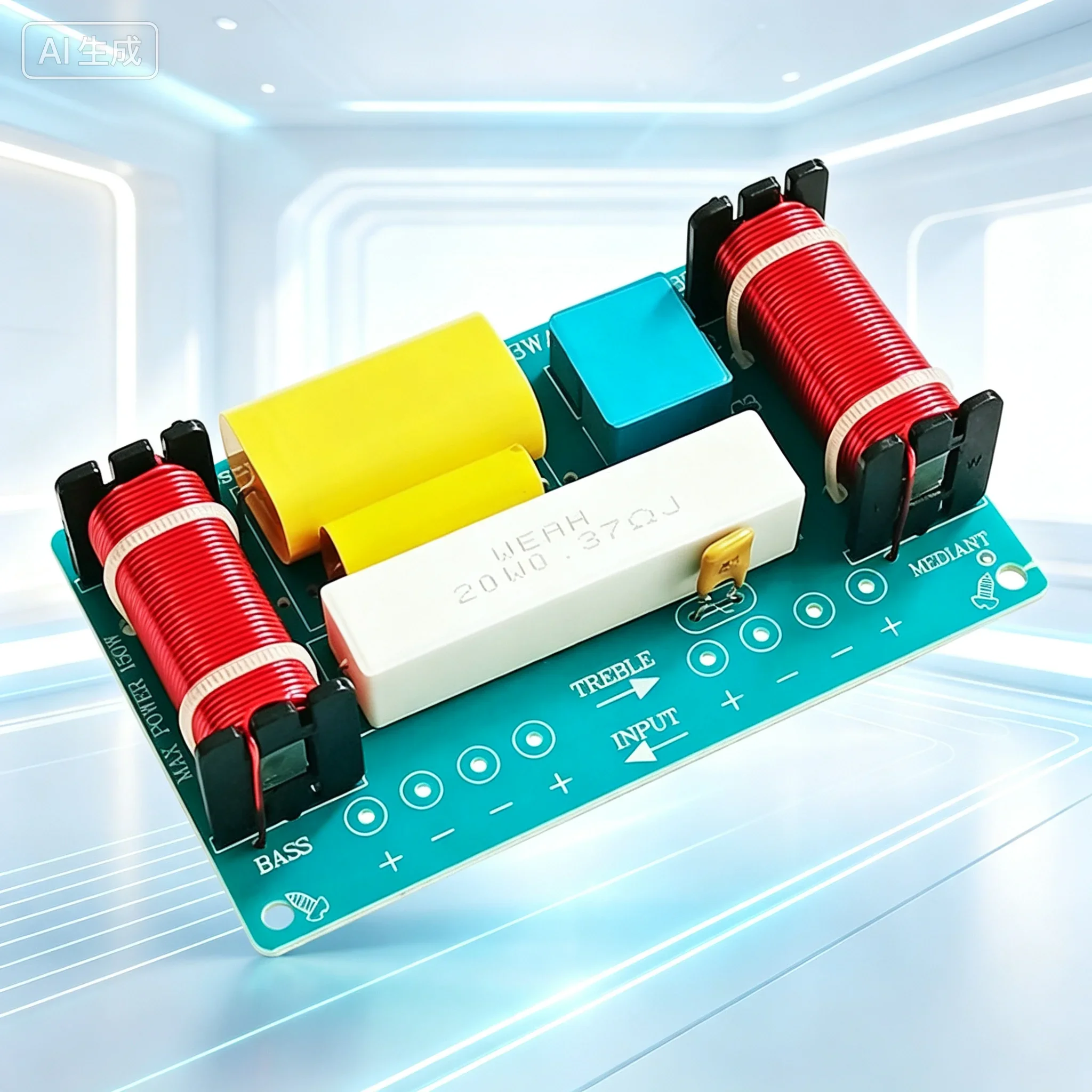 for Hi‑Fi Car Speaker 3‑Way Crossover 120W Three Frequency Divider Board DIY Audio Modification