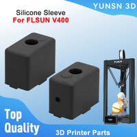 For FLSUN V400 3D Printer Silicone Sock Cover Protection Sleeve Hotend Heat Block Heater Silicone Sleeve Accessory