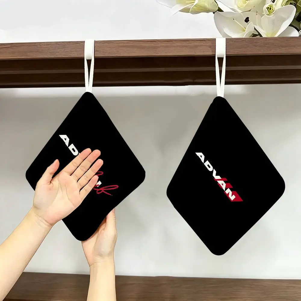 A-ADVANS WHEEL Polyester Cotton Hanging Hand Towel, Super Absorbent Hand Wiping Towel for Daily Household Use