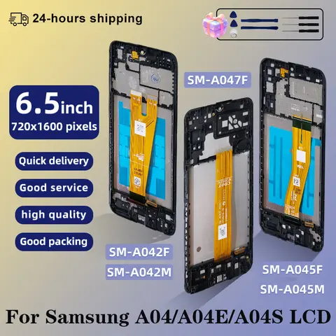 OEM LCD For Samsung Galaxy A04 LCD A045 Display A04S LCD A047 Touch Screen For Galaxy A04E LCD A042 Display Assembly Replace