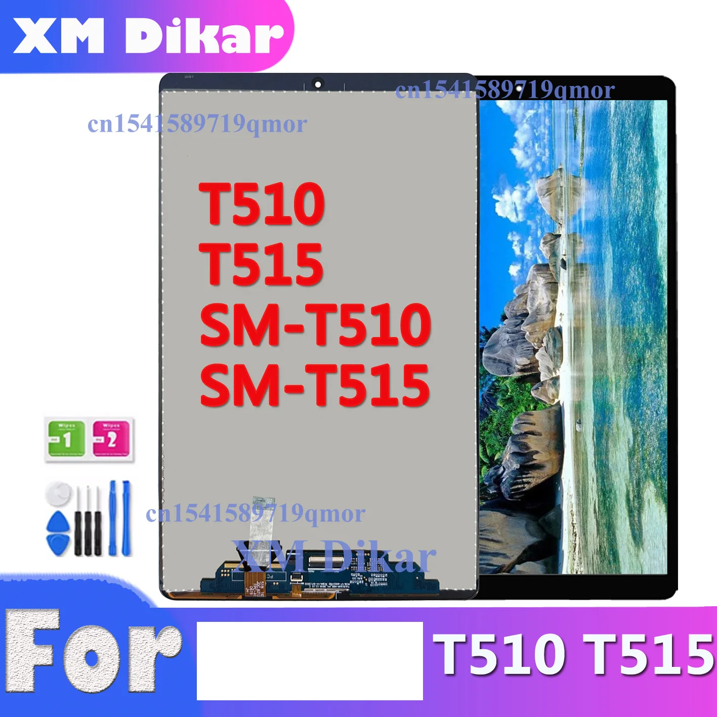 High Quality LCD For Tab A 10.1(2019) WIFI T510 SM-T510 T510N T515 SM-T515 Touch Screen LCD Display Assembly t515