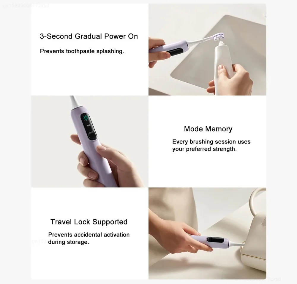 Xiaomi Oscillation Electric Toothbrush Pro,Smart 4 Modes,IPX8 Waterproof Sonic Vibration Toothbrushes,180-day Battery Life