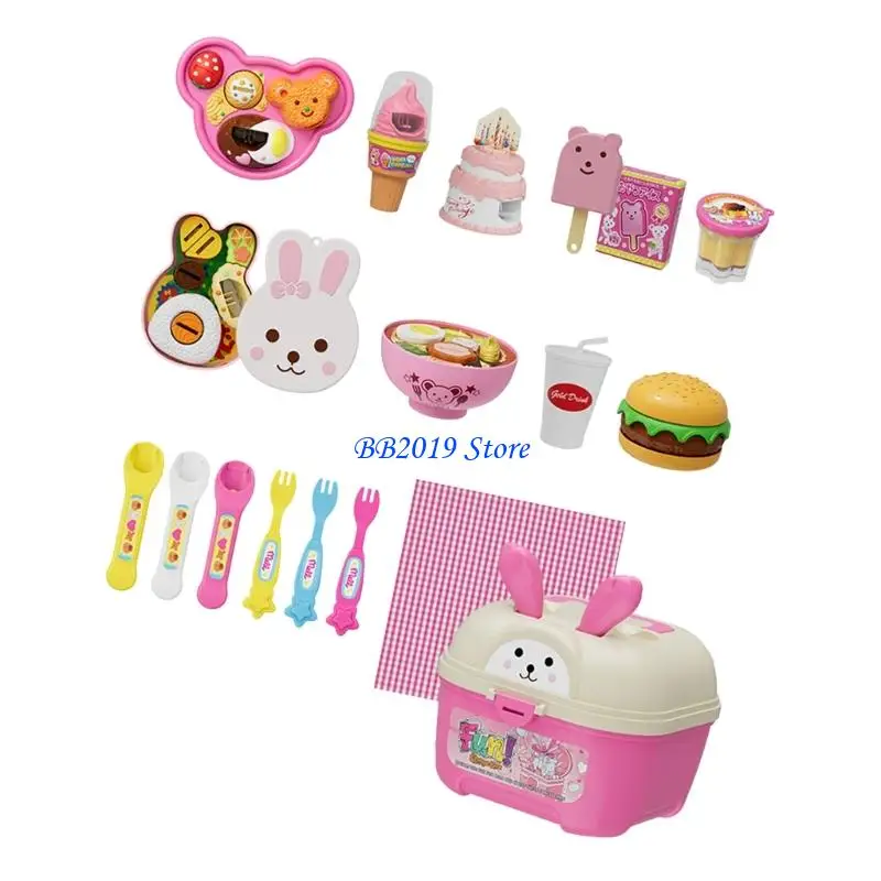 Q0KB Interactief rollenspel Feeding Puddings-spelset voor kinderen Bevordering sociale vaardigheden en doen alsof ze koken