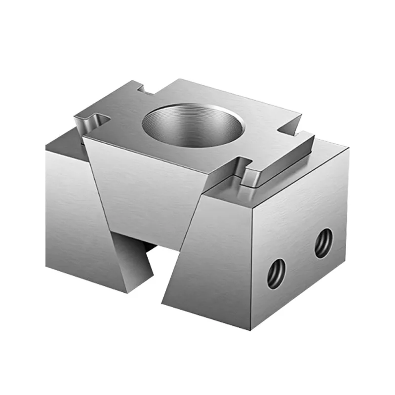OK Vise Wedge Clamps Precision Modular Single Bilateral Vise CNC Bench Vise For Industrial Machining M6 M10 Clamps Vise