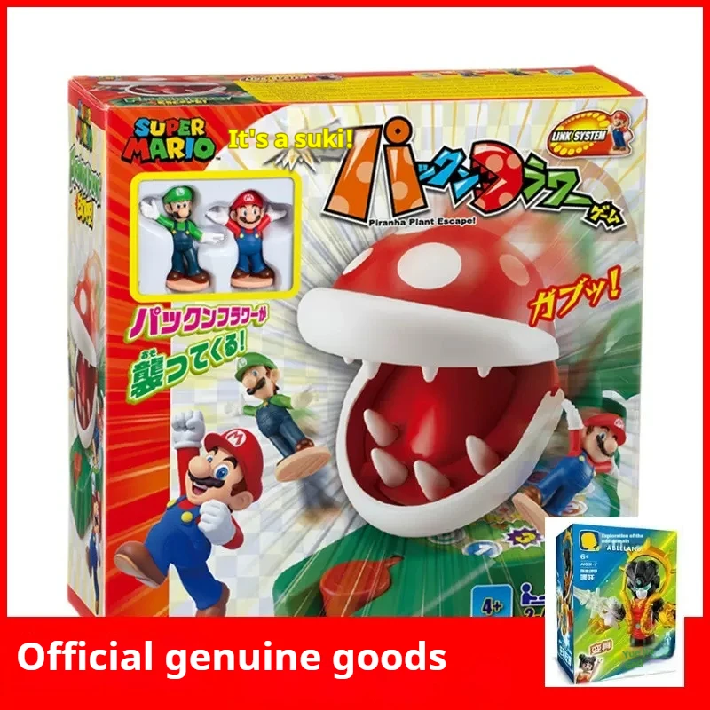 

Japanese EPOCH Super Mario Toy Challenge Swallows Man-eating Flowers Children's Game Toys Parent-child Interactive Toys