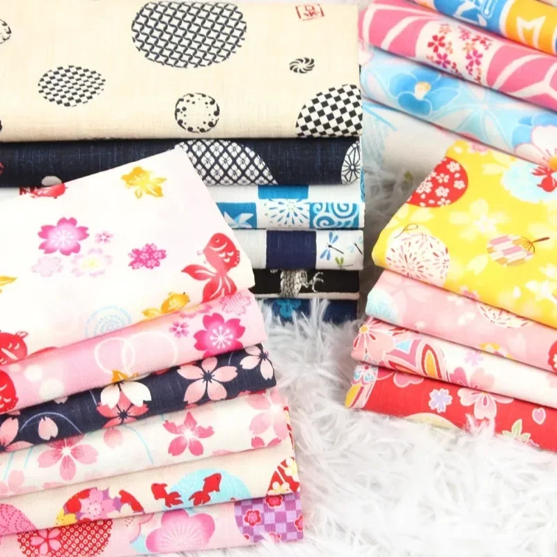 Printed Bamboo Cotton Fabric By Meter for Sewing Needlework Baby Clothes Dresses Bags Diy Soft Comfortable Wearable Cloth Floral