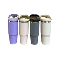 30oz Stainless Steel Vacuum Insulated Coffee Tumbler with Handle Perfect for Outdoor Activities and Travel