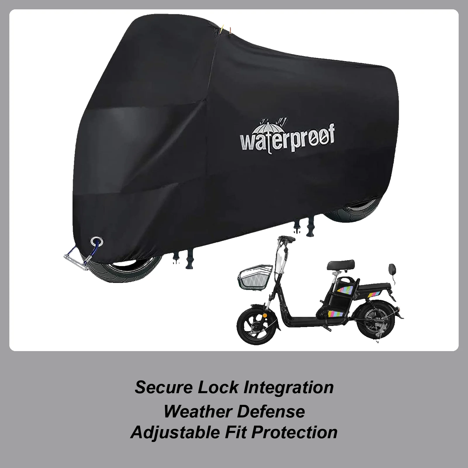 

Чехол для мотоцикла, сверхпрочный, водонепроницаемый, пылезащитный, для использования на улице, для скутеров, для путешествий на длинные расстояния и поездок на велосипеде