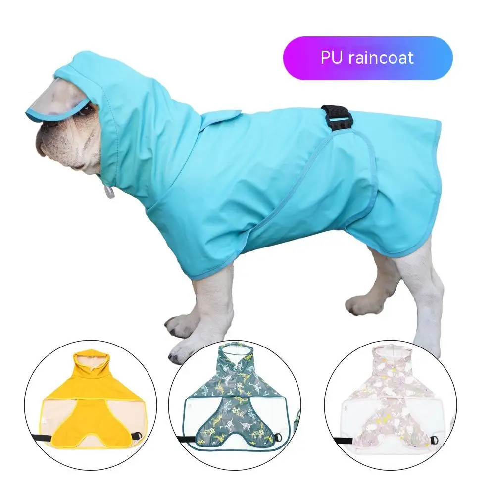 Pet raincoat waterproof dog set pet raincoat teddy coat fund fur pet clothes