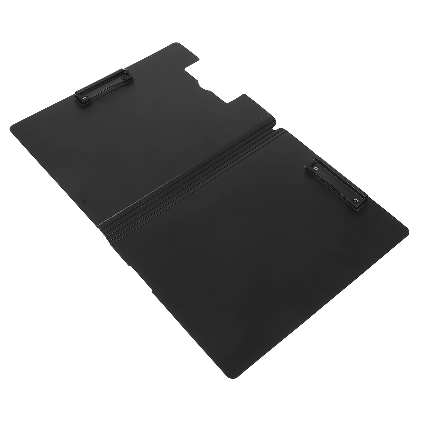 

Double Clip Foldable A4 Clipboard File Folder Plastic Document Organizer Storage Office School Medical Supplies