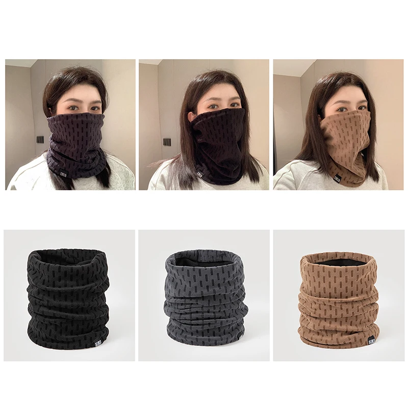 Fashion Soft Neck Warmer Sports Scarf Face Cover fashionable and warm matching Thick Cold-proof Collar Christmas Gifts