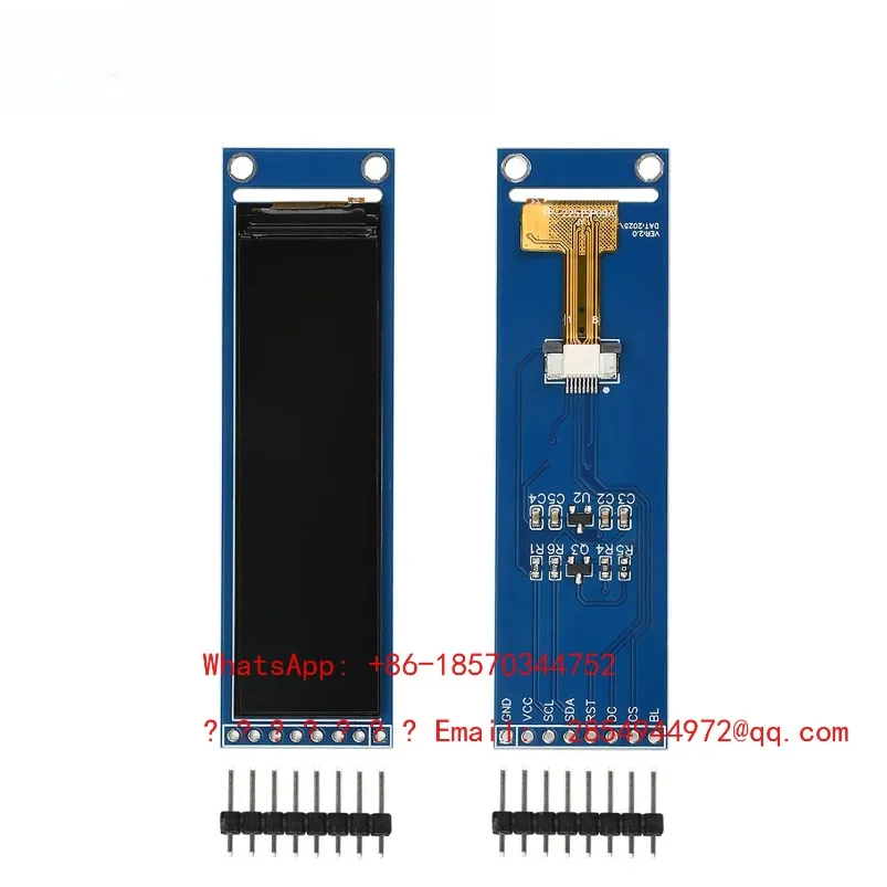 2.25-Inch LCD Display ST7789 Module, Full-view SPI Color Screen 8-pin Blue Plate 76 * 284