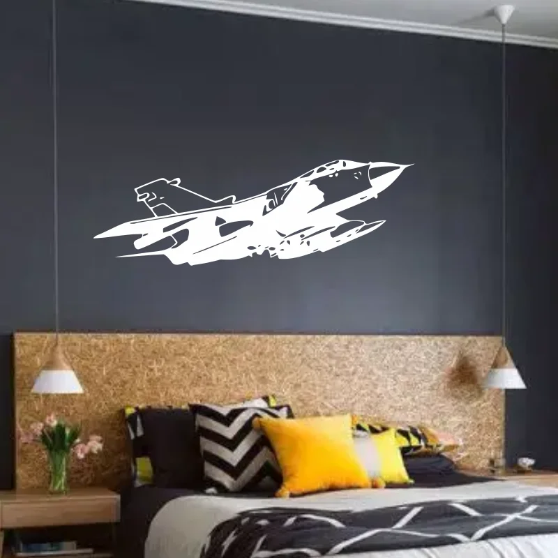 Fighter Jets Wall Decal aircraft Combat aircraft Wall Sticker for Home Boys Room Decoration Mural Vinyl Art Decals #201