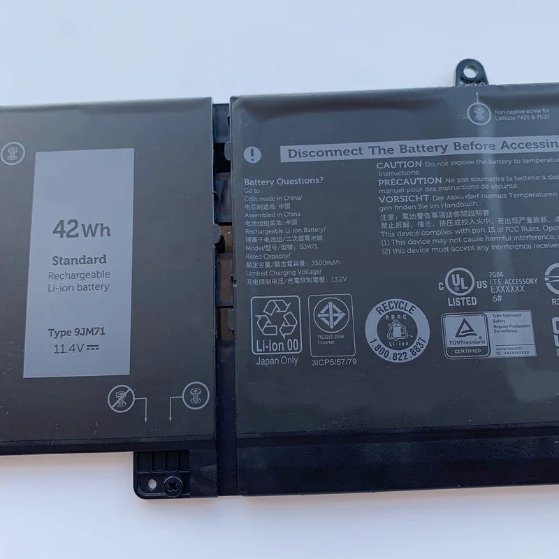 Imagem -03 - Supstone Nova 9jm71 7fmxv Tn2gy Bateria do Portátil para Dell Latitude 5320752073207420 P134g001 P110f P138g P135g Hdgj8 Mhr4g 4m1jn
