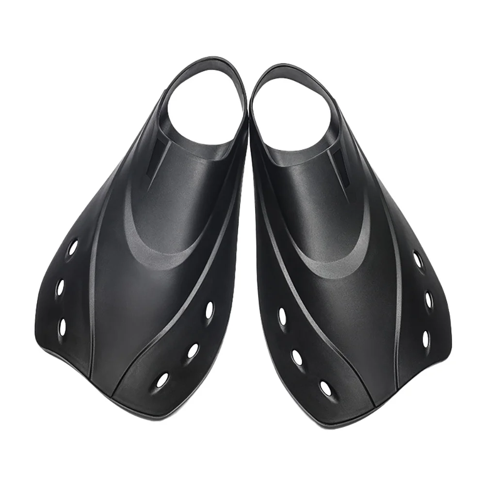 

1Pair Adjustable Short Snorkeling Diving Flippers Swimming Training Flipper Lightweight Flexible for Pool Sea