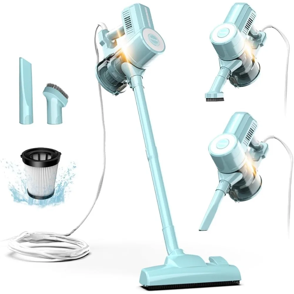 

Tool Corded Stick Vacuum Cleaner - 450W, Lightweight 2-in-1 Handheld with Powerful Suction, Bagless HEPA Filter