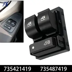 Car Electric Window Triple Switch Button Repair For Fiat Doblo 2010-2014 For Peugeot Boxer Citroen Relay Jumper 735421419 6490X9