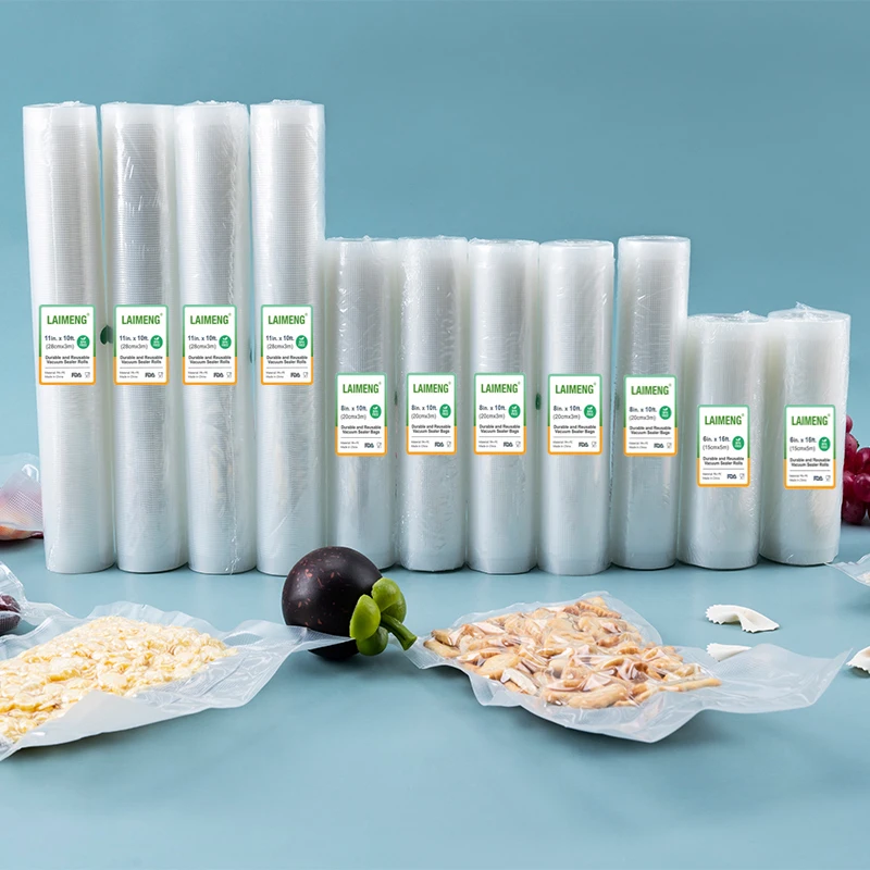 LAIMENG 11 Rolls Vacuum Storage Bag For Food Vacuum Packer Sous Vide Vacuum Rolls Bags for Kitchen Food Sealer 15+20+28cm R202