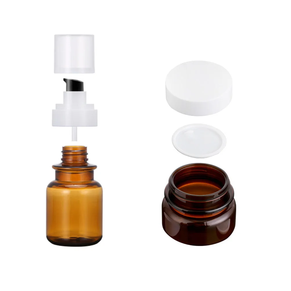 

5pcs Lotion Packaging Bottle Set Compact Dispenser Bottles Leak-Proof Container For Shampoo Cream Mouthwash Emulsion