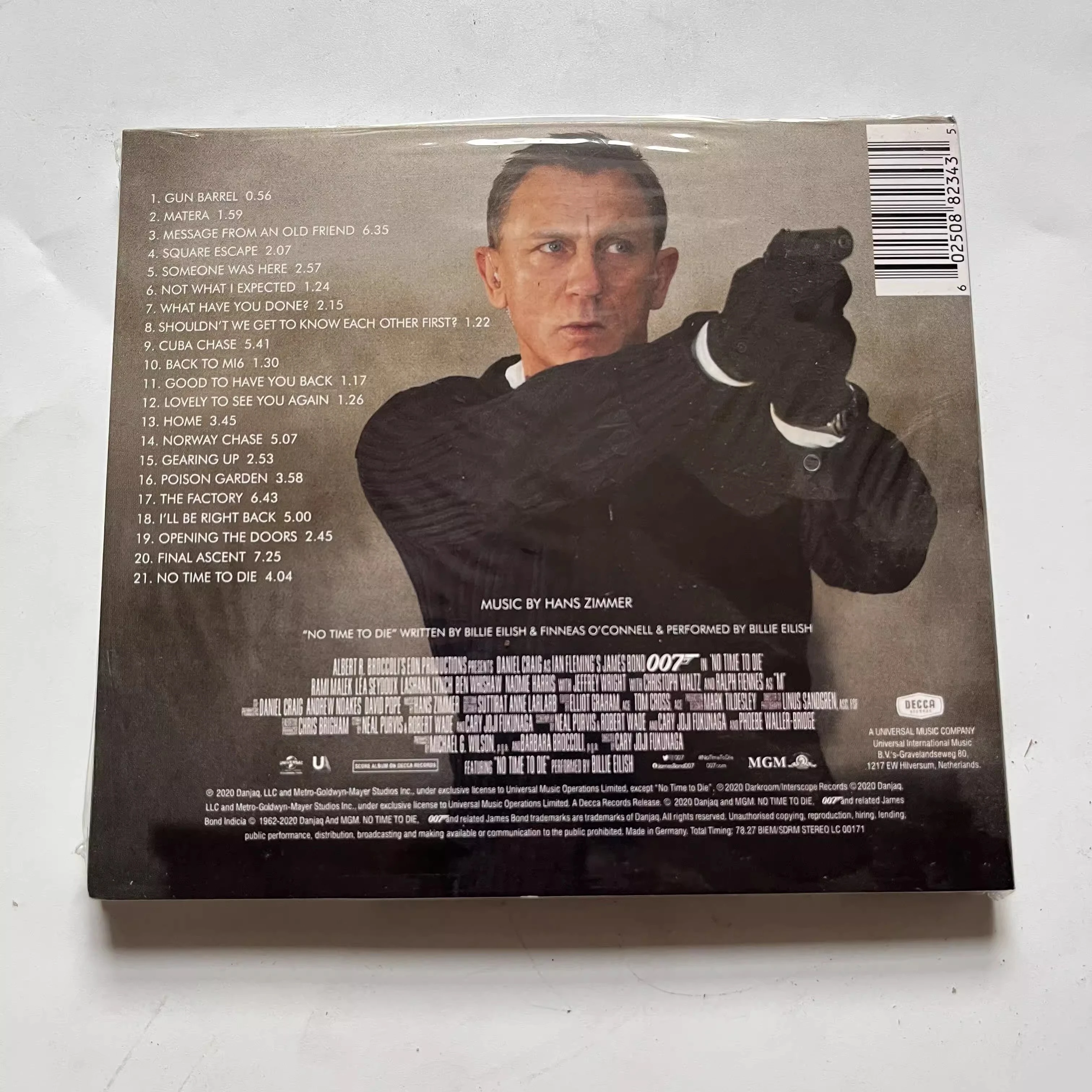 Movie No Time To Die Hans Zimmer Music CD Greatest Hits OST Album Music Record Cosplay Walkman Car Soundtracks Box Collection