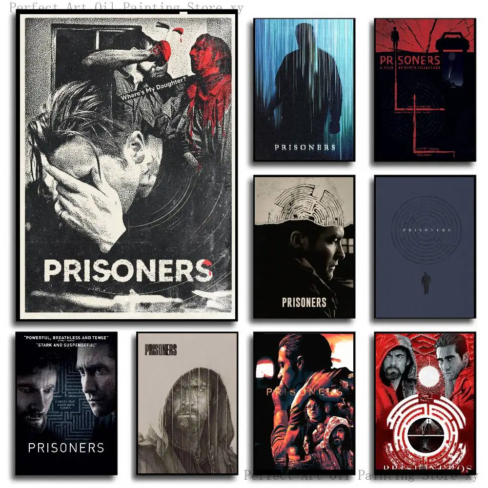 Crime Mystery Movie P-prisoners Posters Living Room Bar Cafe Quality Canvas Vintage Style Comics Painting Art Home Wall Decor