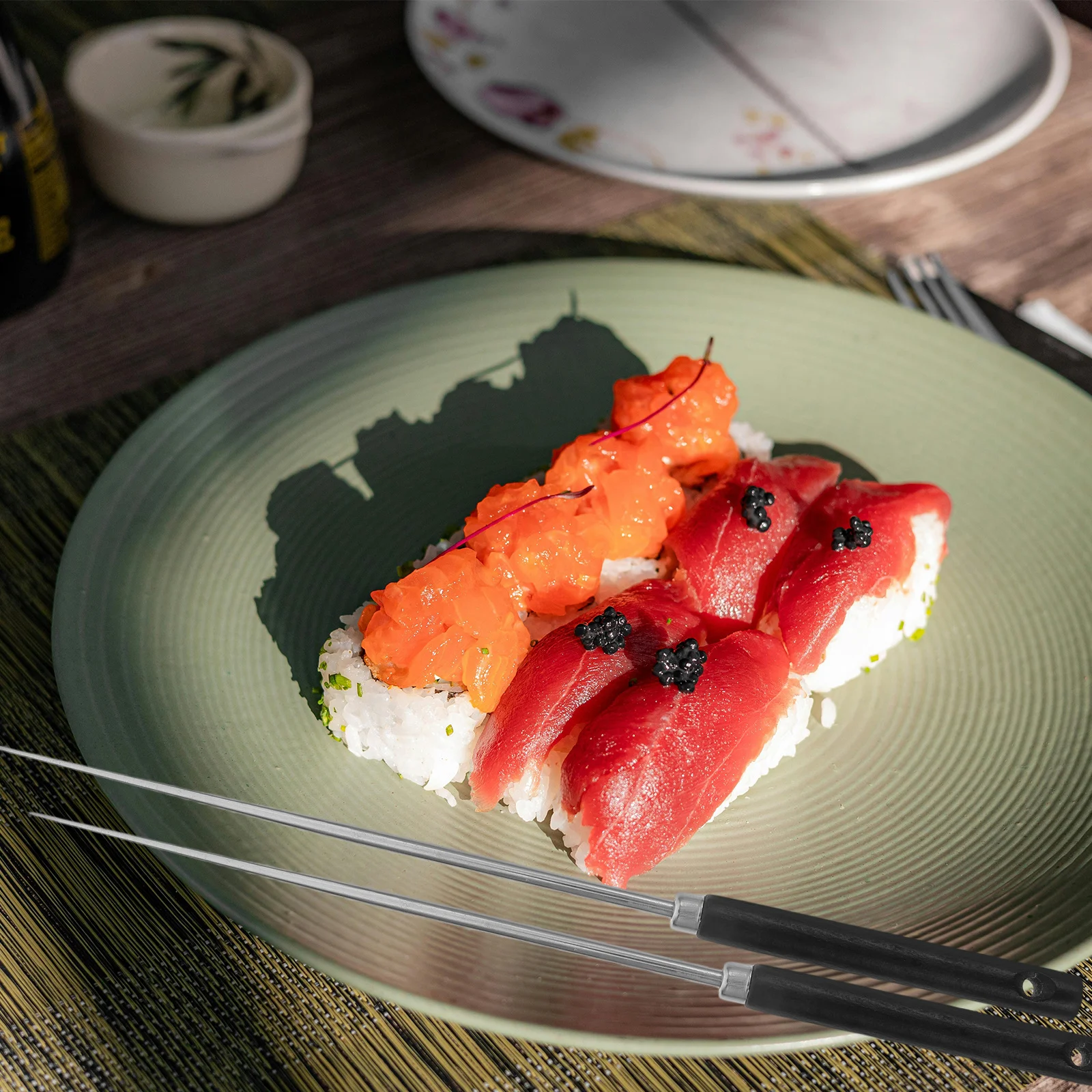 

1Pair Stainless Steel Chopsticks Japanese Style Ergonomic Reusable Lightweight Kitchen Accessories for Home Restaurant Sushi