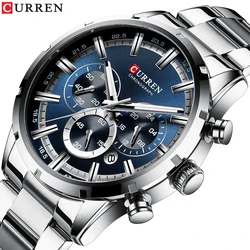 Curren 8355 Men Watch Business Wristwatch 6-Hand Chronograph Quartz Casual Fashion Six Needle Luxury Relogio Masculino