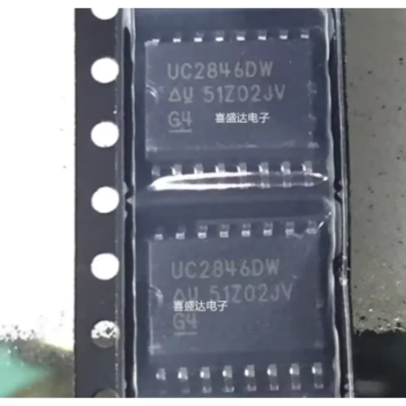 10PCS UC2846DWTR  Current Mode PWM Controller 500kHz 500mA SOIC-16 Original New
