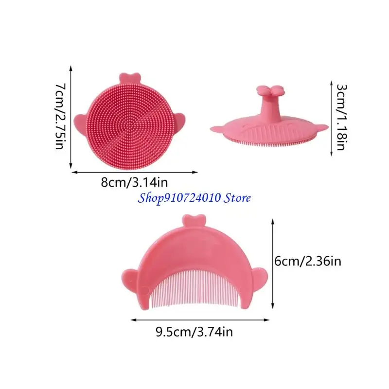 

77HD Baby Soft Comb Bash Cradle Caps Crash Brush Wairs Maring Scrubber Crash Comb Massage Massage Shampoo Crash для для