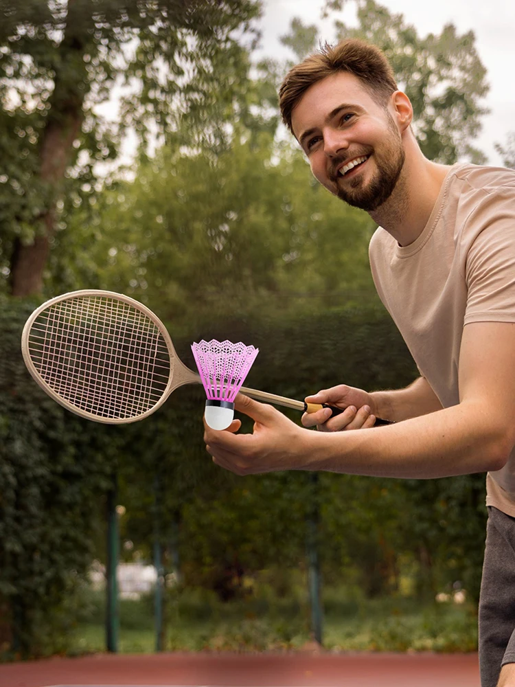 12 قطعة/المجموعة كرات الريشة الملونة الريشة رغوة كرات الألعاب الرياضية الترفيهية