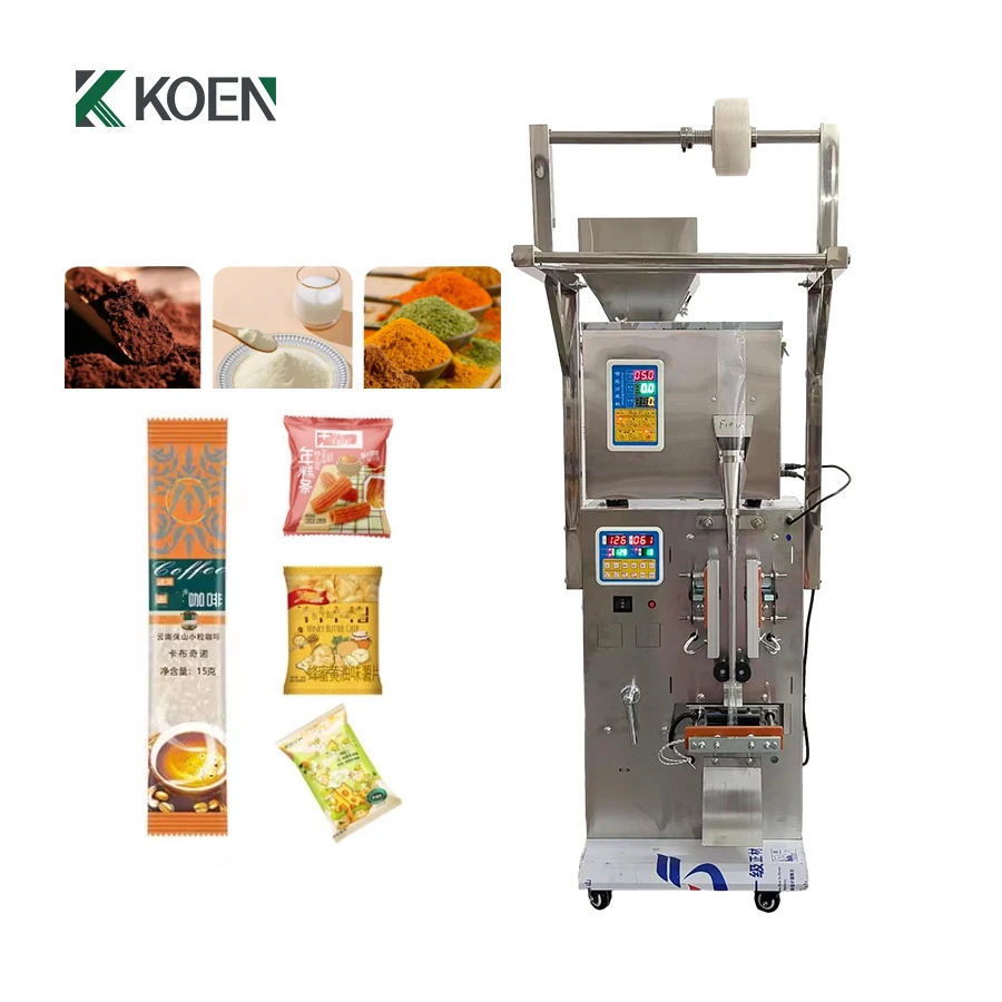 

Small Automatic Multi-Function 5G 10g 20g 50g 100g Granulated Sugar Salt Stick Sachet Packing Machine