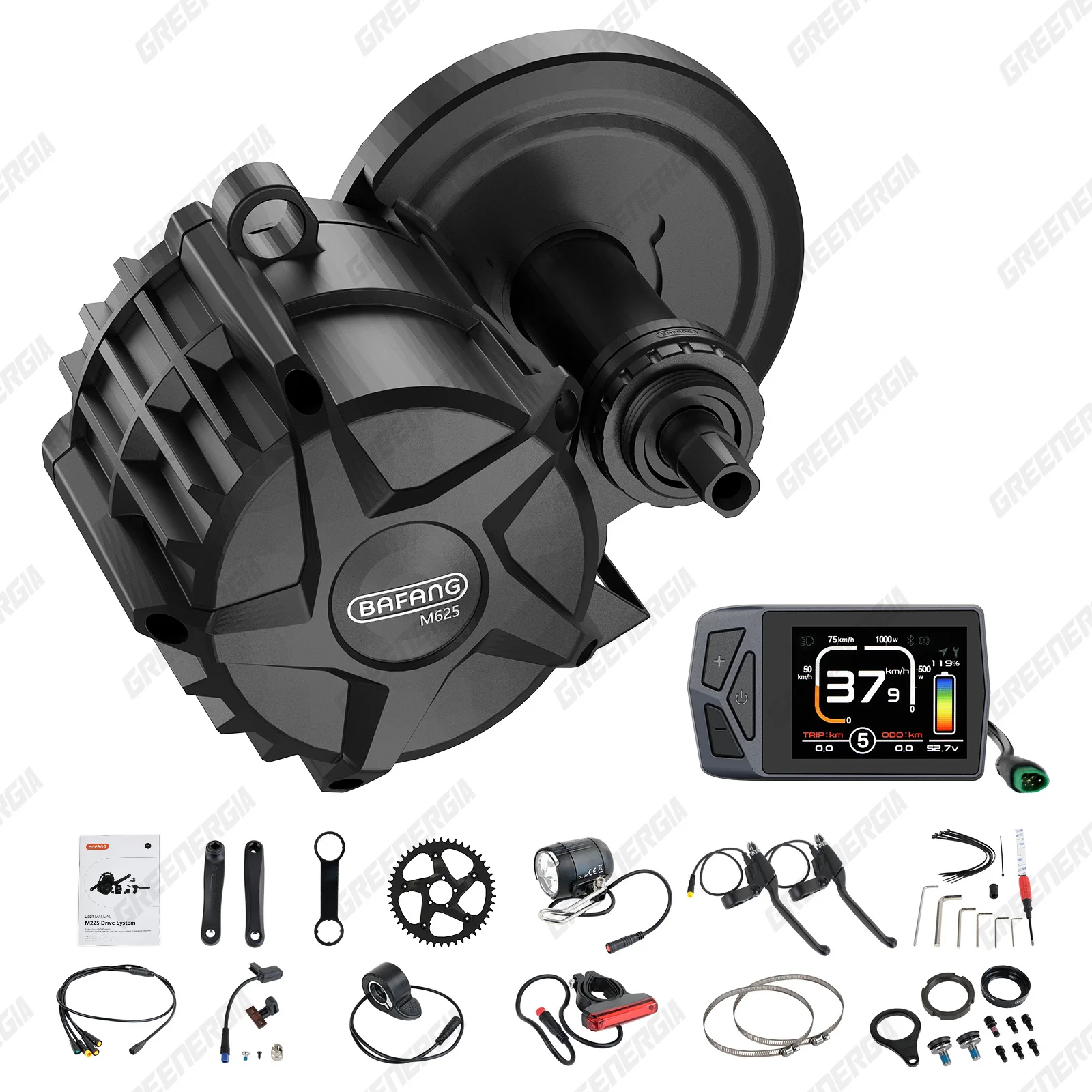 BAFANG 750W 1000W 500W Mid Drive Kit M625 M325 48V 52V Ebike Conversion Kit Electric Bike Conversion Kit for 68-73MM