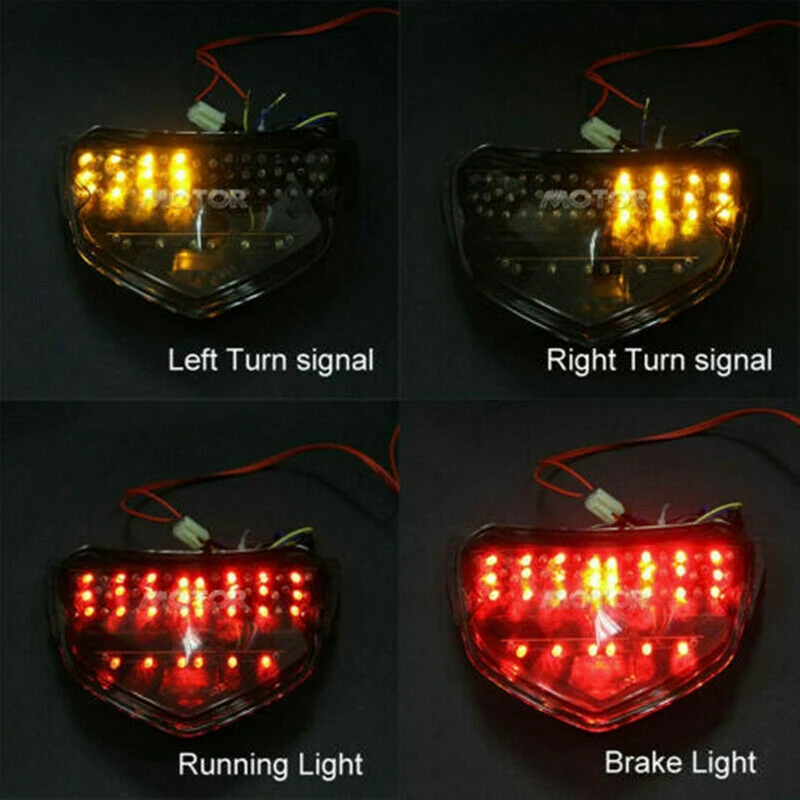 Motorcycle LED Rear Turn Signal Tail Stop Light Lamp Integrated For Suzuki GSXR600 GSXR750 GSXR 600 750 K4 2004 2005