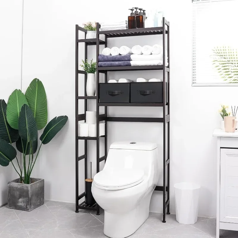 

Homde Over The Toilet Storage with Basket and Drawer